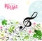 Spring bright musical background