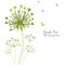 Spring butterfly floral dandelions greeting card