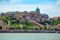 Spring cityscape of Budapest with Danube River and Buda Castle