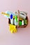 Spring cleaning supplies for seasonal house cleaning