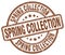 spring collection brown stamp