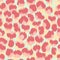 Spring colors coral tints animal print seamless vector pattern