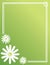 Spring Daisy Green Border Poster Banner Background