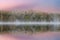Spring Dawn Foggy Moccasin Lake
