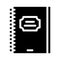 spring diary glyph icon vector illustration