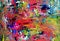 Spring dreams-colorful abstract expressionism painting