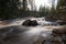 Spring flood in a nature reserve in sweden