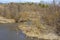 Spring flood on a small Siberian river Balakhonka