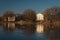 Spring flooding in Lielupe river