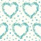 Spring Flowers Heart Background