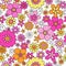 Spring Flowers Seamless Repeat Pattern Vector Illu