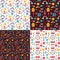 Spring Gardening Seamless Pattern Set