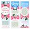 Spring holidays floral welcome banner template