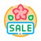spring holidays sale discount color icon vector illustration