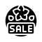 spring holidays sale discount icon vector glyph illustration