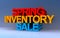 Spring inventory sale on blue