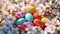 Spring jubilation, A basket of colorful Easter eggs