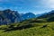 Spring in Kullu valley in Himalaya mountains. Himachal Pradesh, India