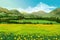 Spring landscape background