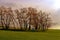 Spring landscape. Chapel in the landscape. Moravian Tuscany, south Moravia, Czech Republic, Europe. Add warm colors.