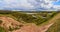 Spring landscape of a closed sand pit