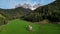 Spring landscape in Italian Dolomites Alps