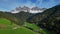 Spring landscape in Italian Dolomites Alps