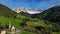 Spring landscape in Italian Dolomites Alps