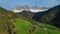 Spring landscape in Italian Dolomites Alps