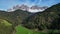 Spring landscape in Italian Dolomites Alps