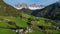 Spring landscape in Italian Dolomites Alps