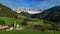 Spring landscape in Italian Dolomites Alps