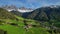 Spring landscape in Italian Dolomites Alps