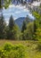 Spring landscape in the mountains with view to wallberg mountain