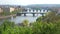 Spring landscape with Prague bridges. Prague, Czech Republic