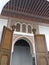 Spring landscape-urban-Travel to Africa, Morocco, the city of Marrakech, beautiful painted ceiling and doors in an ancient Palace