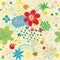 Spring love seamless pattern