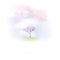 Spring with Lush Grass and Blooming Tree - Vector Illustration