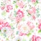 Spring mixed bouquets seamless vector design pattern