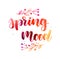 Spring mood - lettering with florals