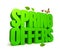 Spring Offers Green 3D Word