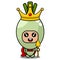 Spring onion vegetable mascot costume king