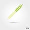 Spring onion vegetable vector icon