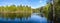 Spring panoramic water landscape of Central Russia.