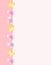 Spring Pink Butterfly Page Border