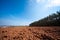 Spring plowed fields for agriculture