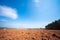 Spring plowed fields for agriculture