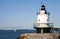 Spring Point Lighthouse Guides Boat Into Portland Harbor