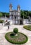 Spring in Portugal. Temples and churches of the old city of Porto. Braga. SantuÃ¡rio do Bom Jesus do Monte. Portugal. Black and