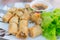 Spring rolls, Thai popular food appetizer recipe